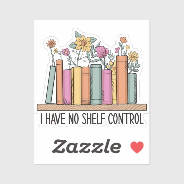 Adesivo Eu não tenho controle de prateleira (Folha)