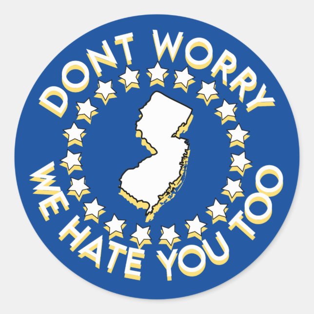 ADESIVO EU ODEIO NOVA JERSEY (Frente)