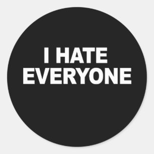 Adesivo EU ODEIO TODA A T-shirt