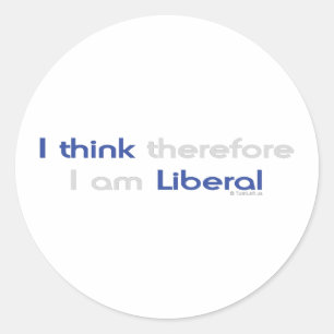 ADESIVO EU PENSO QUE CONSEQÜENTEMENTE EU SOU LIBERAL