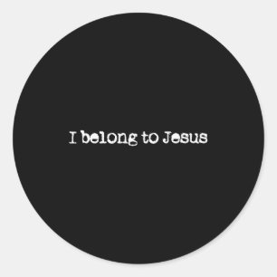 Adesivo Eu Pertenço a Jesus Crença Cristã em Deus Frase
