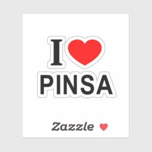 Adesivo EU ❤️ PINSA EU AMO PINSA EU ADORO PINSA Vinil