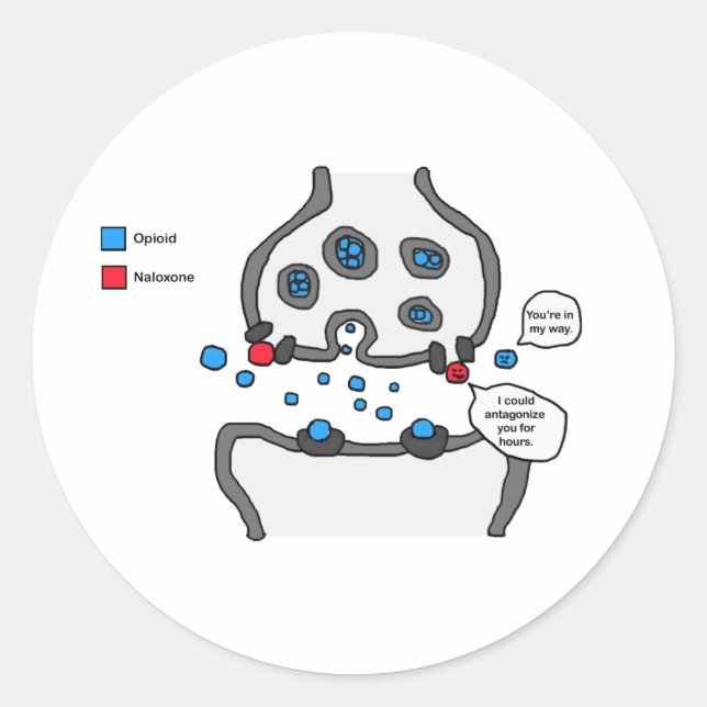 Adesivo Eu poderia antagonizá-lo (Frente)
