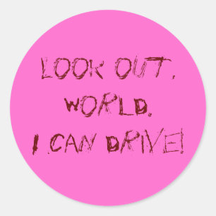 Adesivo Eu posso conduzir!