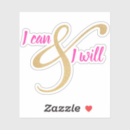 Adesivo Eu posso e eu vou | Vinil de corte personalizado