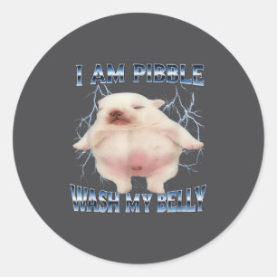 Adesivo Eu Posso Lavar Minha Barriga Cachorro Engraçado Li