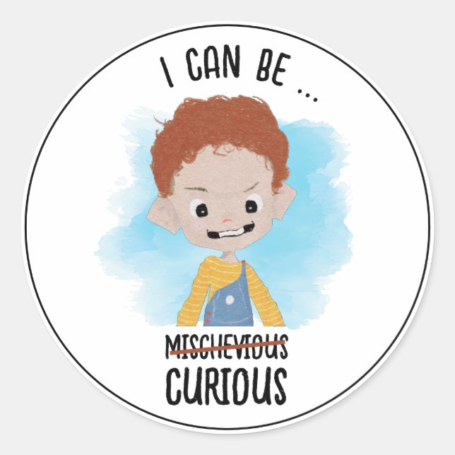 Adesivo Eu Posso Ser Curioso (Frente)