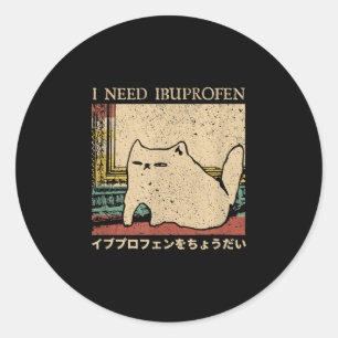 Adesivo Eu Preciso De Ibuprofen Engraçado Meme Homens Japo