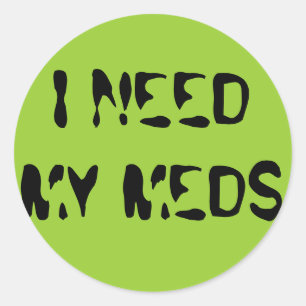 ADESIVO EU PRECISO MEU MEDS