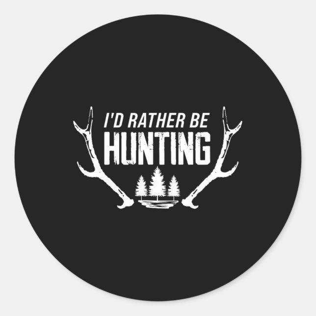 Adesivo Eu Preferencialmente De Caça (Frente)