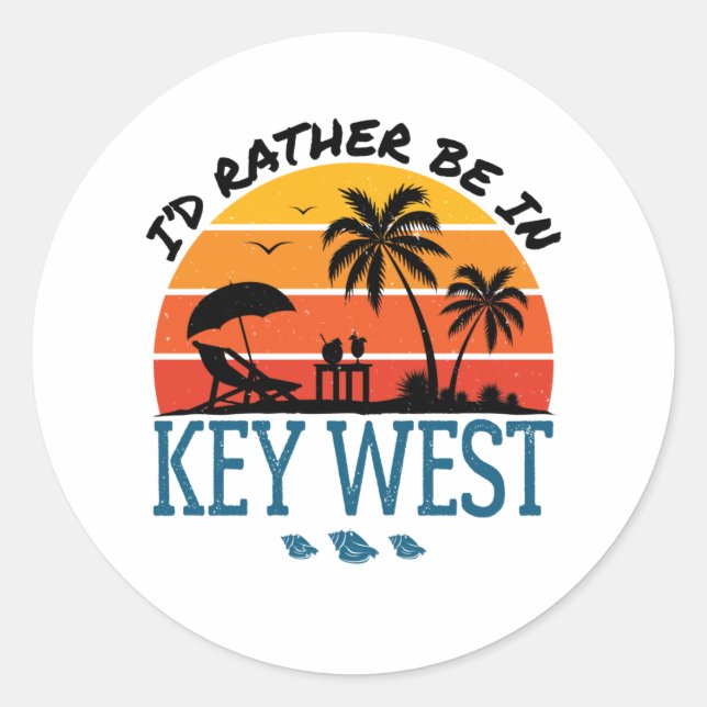 Adesivo Eu Preferencialmente em Key West Florida Keys (Frente)