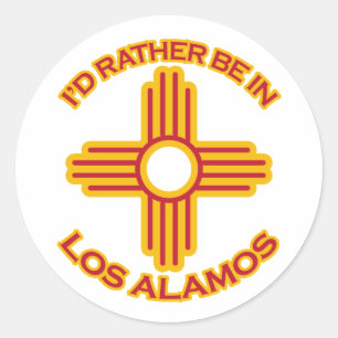 Adesivo Eu preferencialmente estaria em Los Alamos