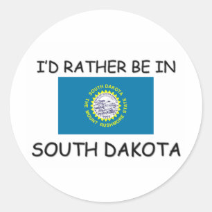 Adesivo Eu preferencialmente estaria em South Dakota
