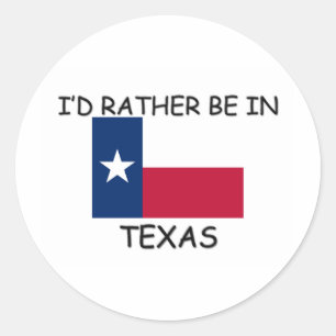 Adesivo Eu preferencialmente estaria em Texas