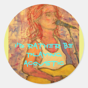 Adesivo eu preferencialmente estaria jogando a menina