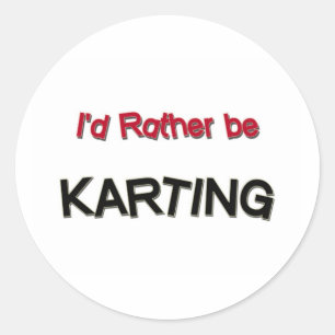 Adesivo Eu Preferencialmente Estaria Karting