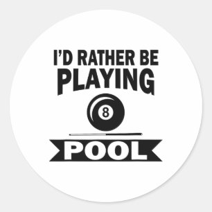 Adesivo Eu Preferencialmente Jogando Piscina Engraçado Pis