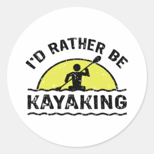 Adesivo Eu preferencialmente Kayaking