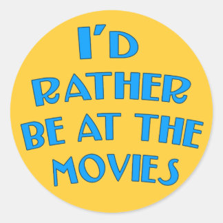 Adesivo Eu Preferencialmente no cinema.