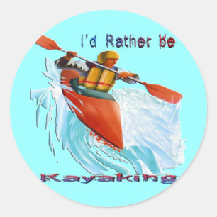 Adesivo Eu Preferencialmente ser Kayaking 2