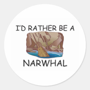 Adesivo Eu preferencialmente seria um Narwhal