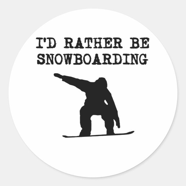 Adesivo Eu Preferencialmente Snowboard (Frente)