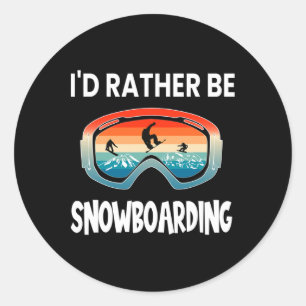 Adesivo Eu Preferencialmente Snowboard Retro Sunset Goggle