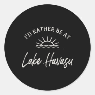 Adesivo Eu Preferiria Estar No Lago Havasu De Barco Pescar