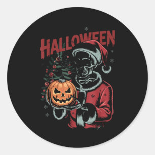 Adesivo Eu Prefiro o Halloween Natal Sinistro Fofo Esquele