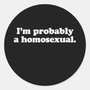 Adesivo Eu provavelmente sou homossexual