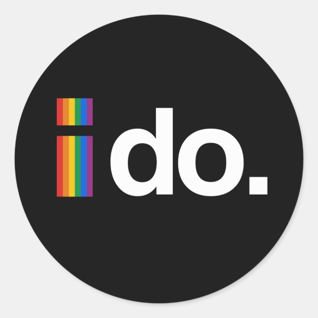 Adesivo Eu quero CASADO (Frente)