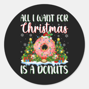 Adesivo Eu Quero O Natal É Uma Luz De Árvore Do Xmas Rosqu