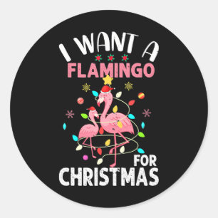 Adesivo Eu Quero Um Flamingo Para O Natal
