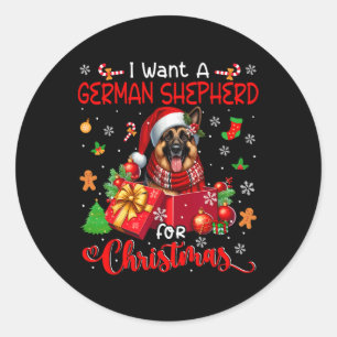 Adesivo Eu Quero Uma German shepherd Para Papais noeis De 