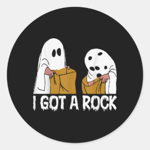 Adesivo Eu Recebi Uma Pedra Fantasma Assustador Halloween