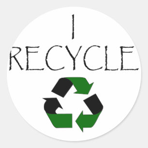 Adesivo Eu recicl