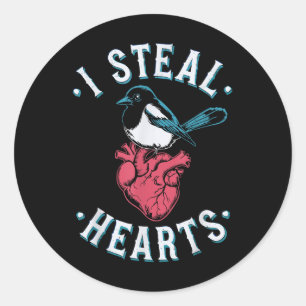 Adesivo Eu Roubo Corações, Magpie Anatomical Heart Valen