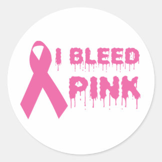 Adesivo Eu Sangrava Rosa - Fita de Consciência do Cancer M