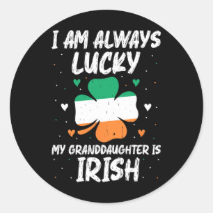 Adesivo Eu Sempre Tenho Sorte Que Minha Nó É Irlandesa Mat