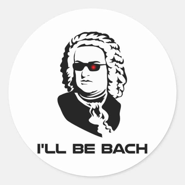 Adesivo Eu serei Johann Sebastian Bach (Frente)