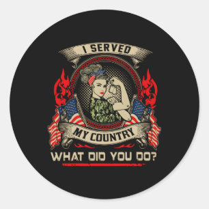 Adesivo Eu Servi O Meu País Que Você Fez
