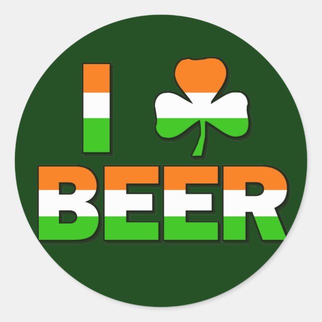 Adesivo Eu Shamrock Beer! (Frente)