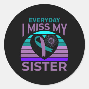 Adesivo Eu Sinto Falta Da Minha Irmã Cardíaca Fita Sensaçã