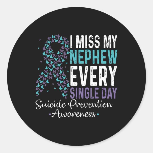 Adesivo Eu Sinto Falta Do Meu Sobrinho Todo Dia De Solteir (Frente)