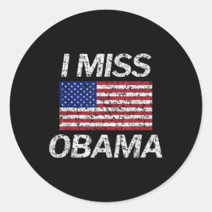 Adesivo Eu Sinto Falta Do Presidente Obama.
