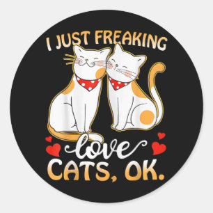 Adesivo Eu Só Amarro Gatos De Amor Ok Homens Mulheres Gat