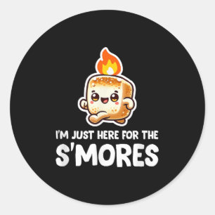 Adesivo Eu Só Estou Aqui Para Os Smores Acampando A Pista