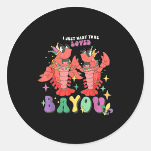 Adesivo Eu só quero casal de lagostim bayou mardi gras ama