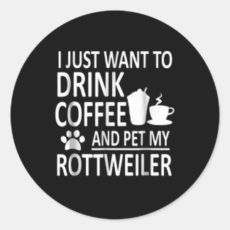 Adesivo Eu só quero tomar café e mascar meu malandro