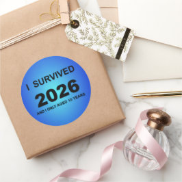 Adesivo Eu Sobrevivi 2026